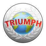 New Triumph Globe and Laurel Wreath Logo Concept 1
